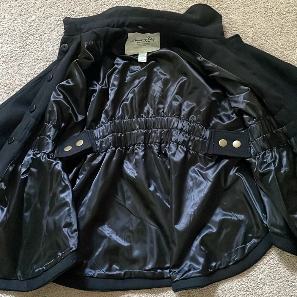 American Rag- Black Cape Blazer Coat size Medium - Picture 5 of 5